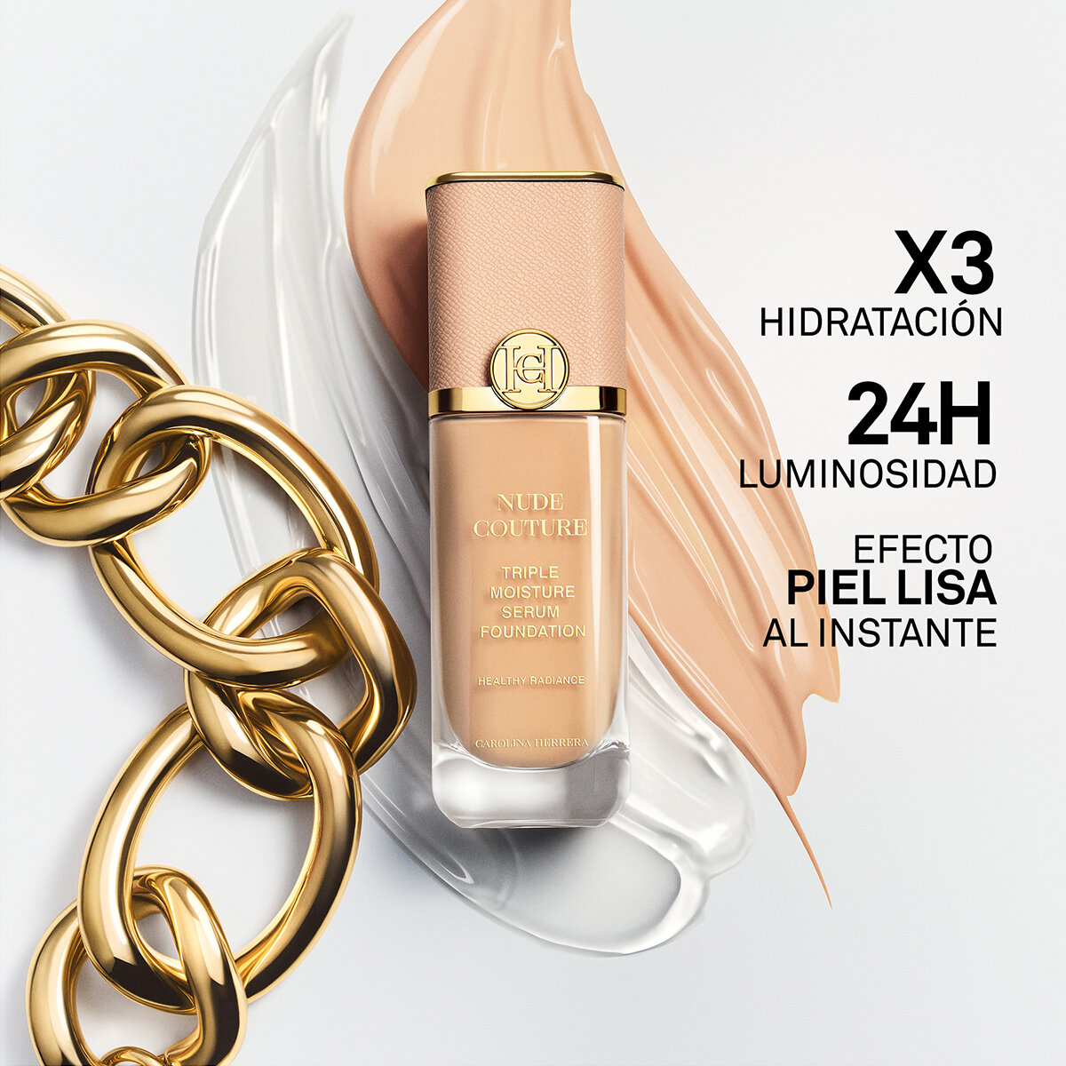 NUDE COUTURE TRIPLE MOISTURE SERUM FOUNDATION (BASE DE MAQUILLAJE L&Iacute;QUIDA)